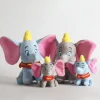 2 Peluches Dumbo l’éléphant bleue et grise