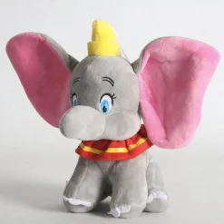 2 Peluches Dumbo l’éléphant bleue et grise