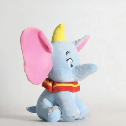 2 Peluches Dumbo l’éléphant bleue et grise