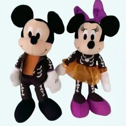 2 Peluches Mickey et Minnie Halloween