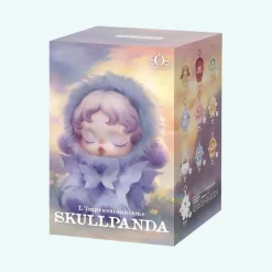 Blind box peluche style Skullpanda thème floral
