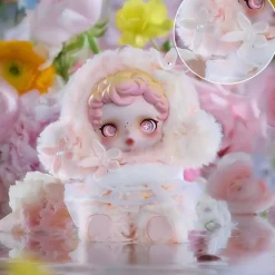 Blind box peluche style Skullpanda thème floral