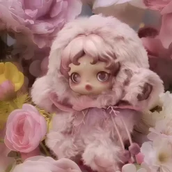 Blind box peluche style Skullpanda thème floral