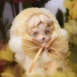 Blind box peluche style Skullpanda thème floral