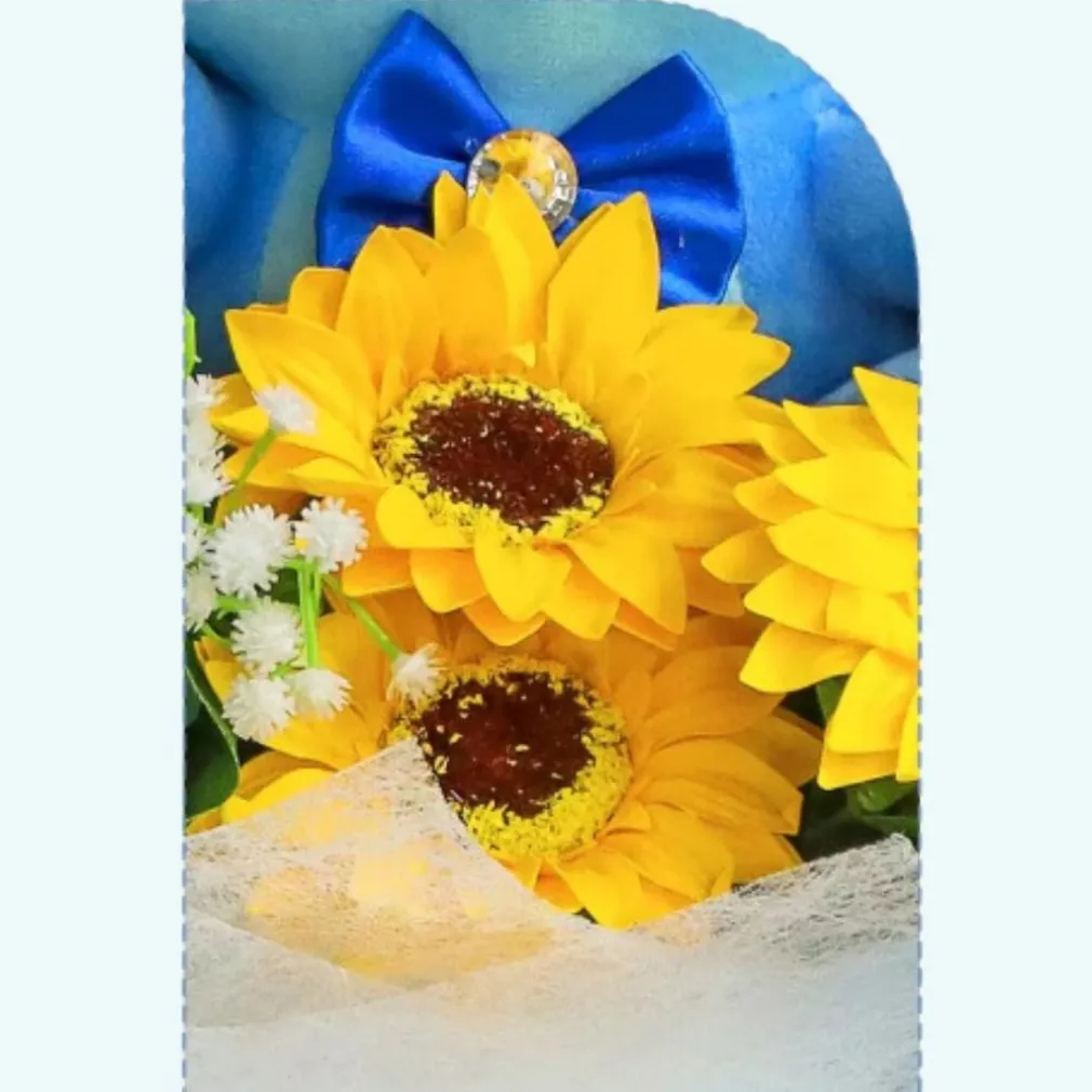 Bouquet de peluches Stitch et ses jolies fleurs