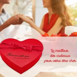 Coffret cadeau coeur en savon avec ours en peluche