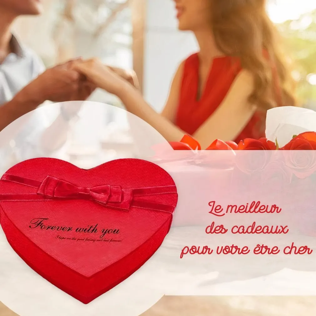 Coffret cadeau coeur en savon avec ours en peluche