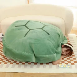 Coussin peluche carapace de tortue