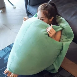 Coussin peluche carapace de tortue