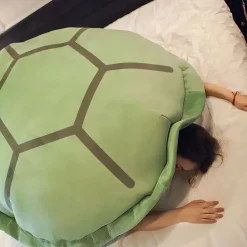Coussin peluche carapace de tortue