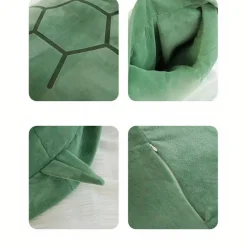 Coussin peluche carapace de tortue
