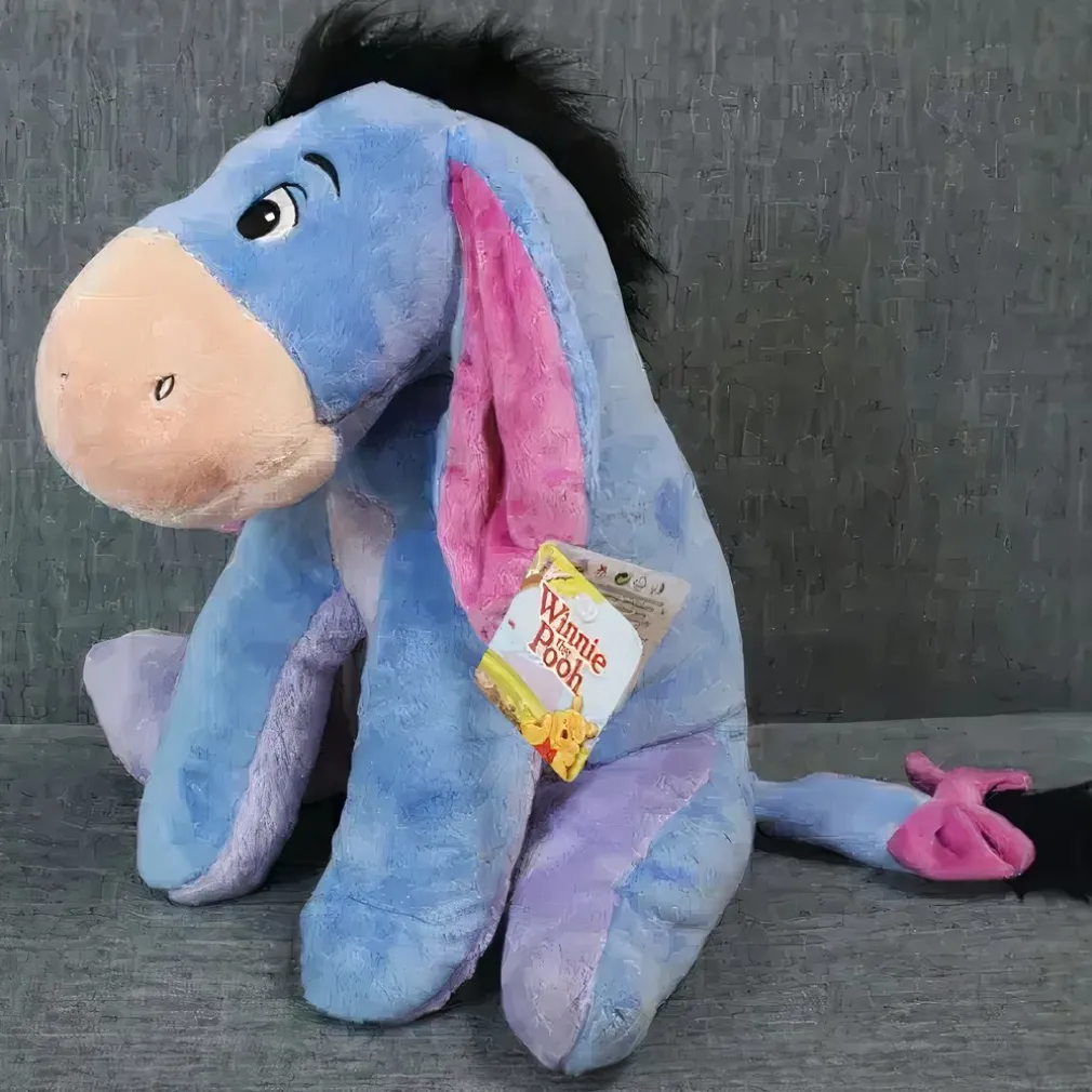 Grande peluche Bourriquet bleu
