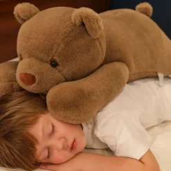 Grande peluche lestée ours brun