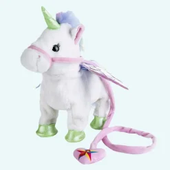 Licorne en peluche musicale électrique pour enfants