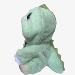 Nino – L’ours en peluche articulé fait main avec son déguisement de dinosaure – Ourson à habiller
