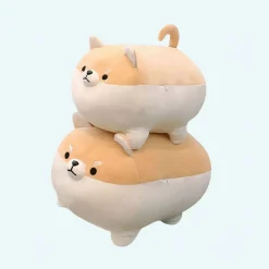 Oreiller en peluche chien Shiba inu