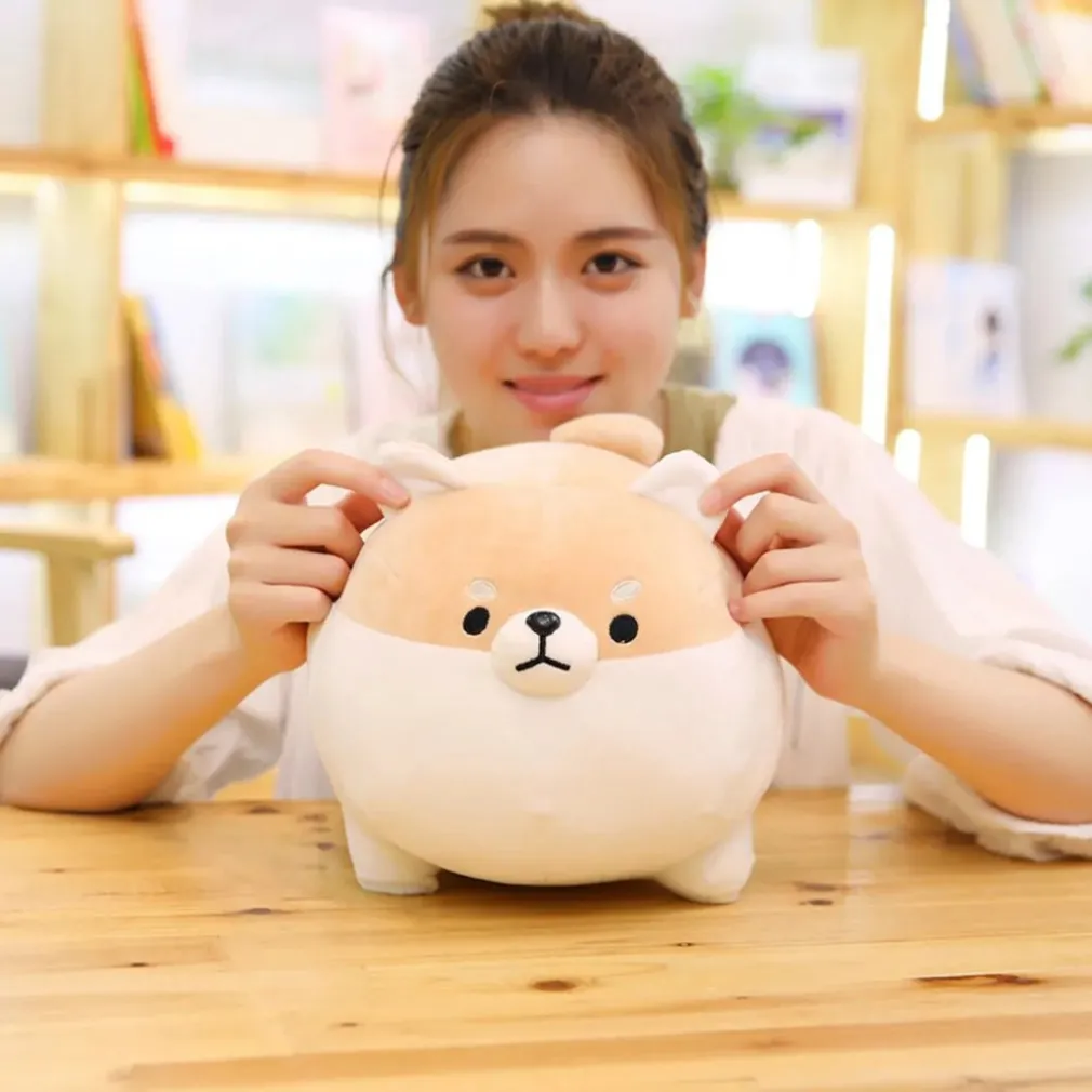 Oreiller en peluche chien Shiba inu