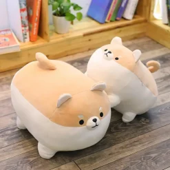 Oreiller en peluche chien Shiba inu
