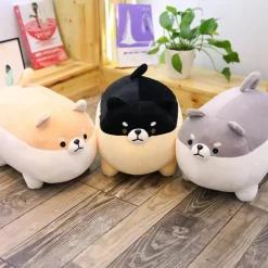 Oreiller en peluche chien Shiba inu