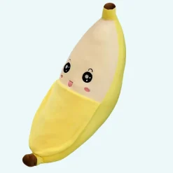 Oreiller peluche banane pour enfants