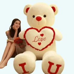 Ours en peluche géant cœur Love