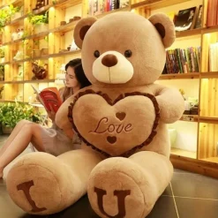 Ours en peluche géant cœur Love