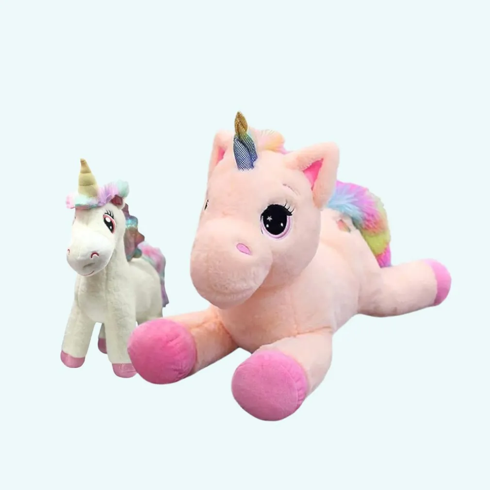 Pack de peluche licorne arc-en-ciel trop mignonne