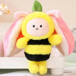 Peluche abeille fraise
