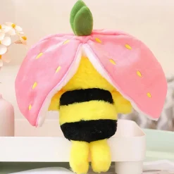 Peluche abeille fraise