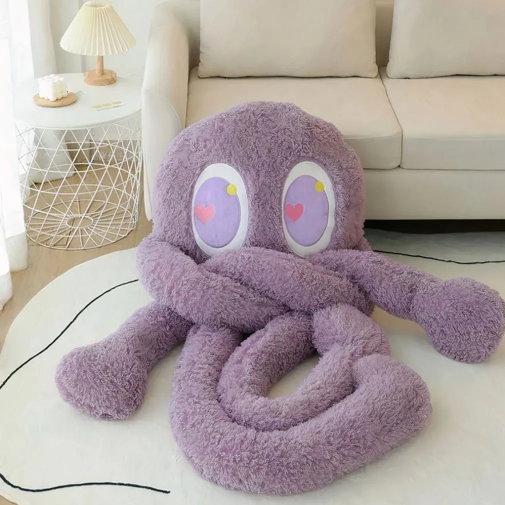 Peluche adorable de pieuvre géante violette