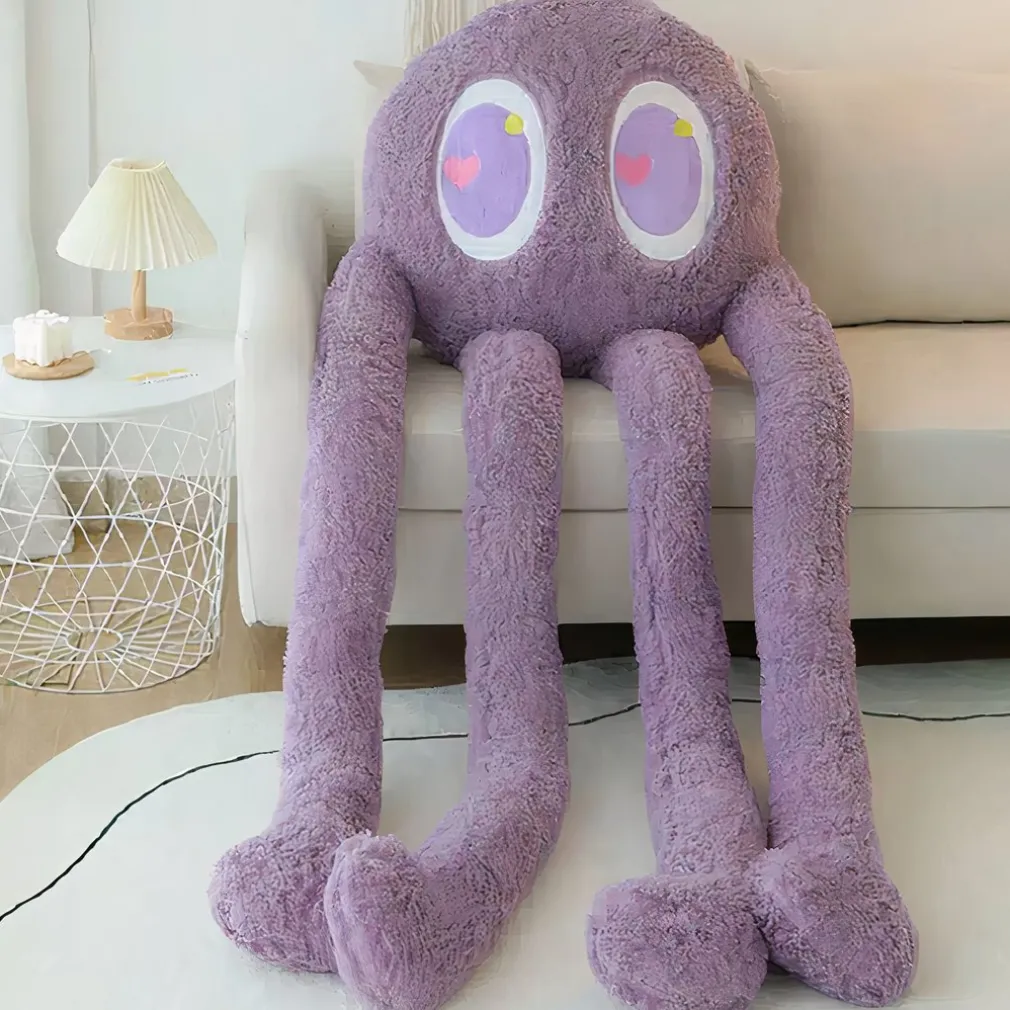 Peluche adorable de pieuvre géante violette