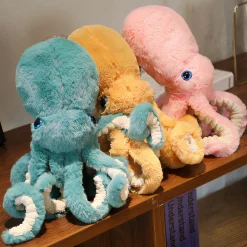 Peluche adorable de pieuvre colorée
