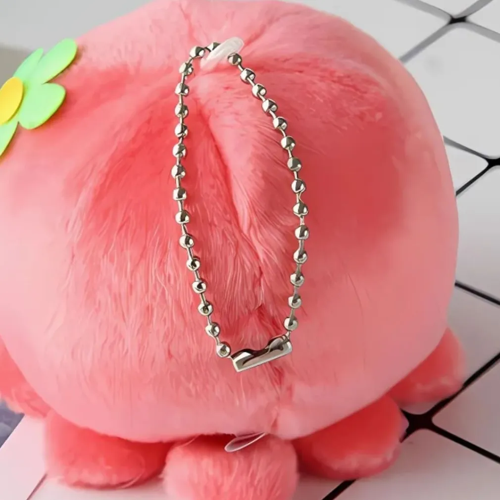 Peluche adorable pieuvre porte-clés rouge