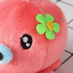 Peluche adorable pieuvre porte-clés rouge