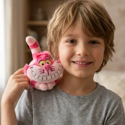 Peluche aimantée épaule Chat du Cheshire Alice au Pays des Merveilles