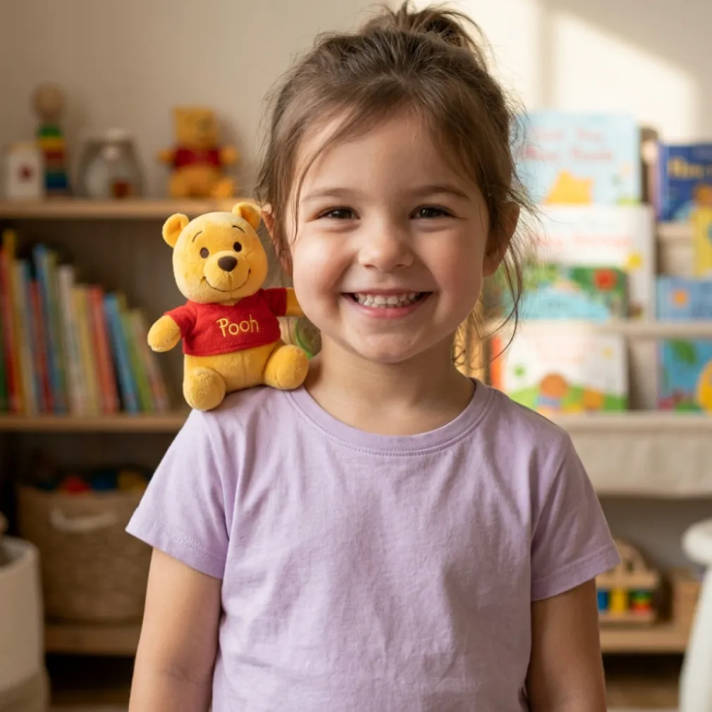 Peluche aimantée épaule Winnie l’Ourson