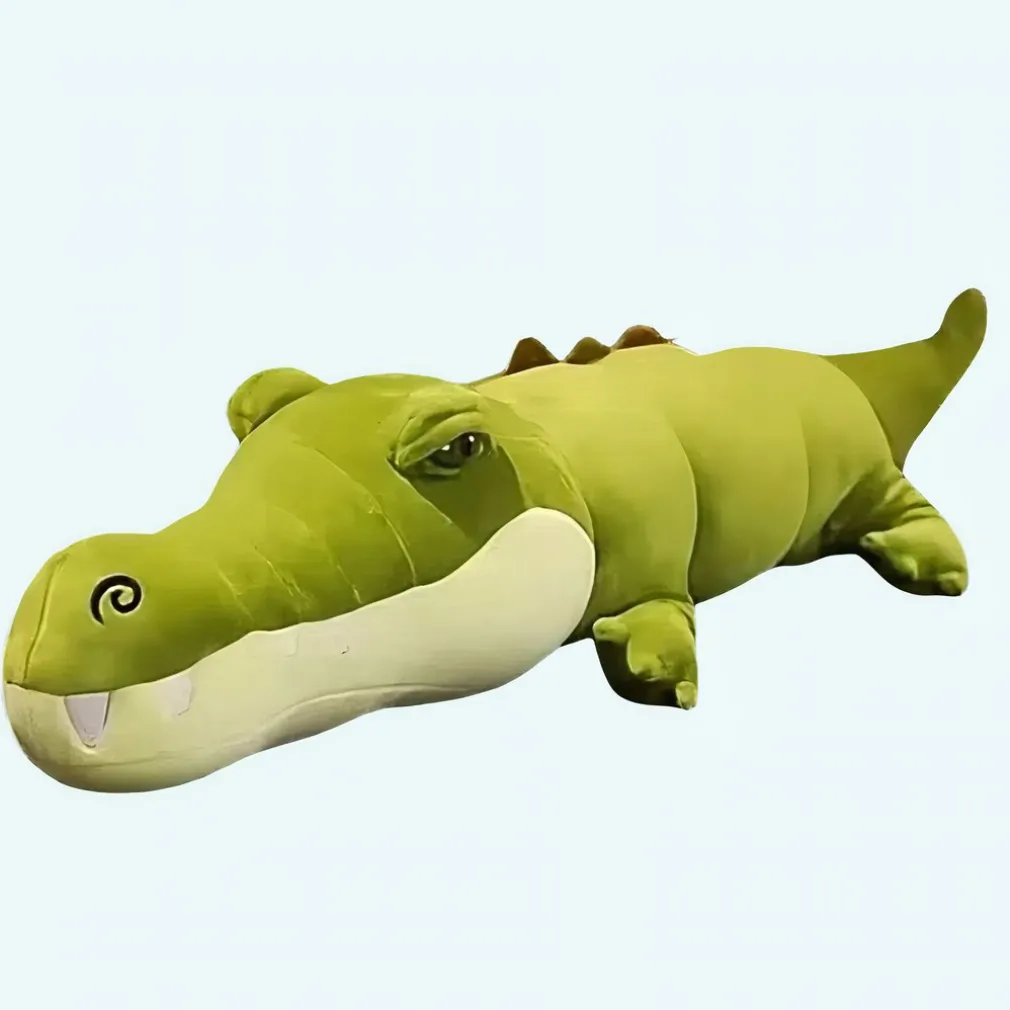 Peluche alligator vert géante