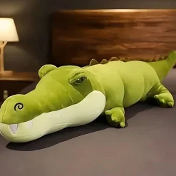 Peluche alligator vert géante