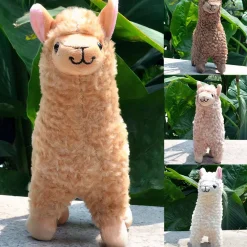 Peluche alpaga à poils longs