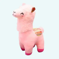 Peluche alpaga souriant et coloré