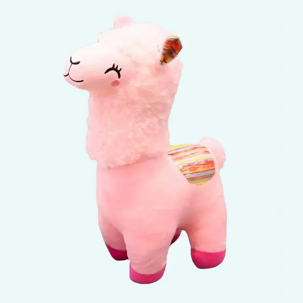 Peluche alpaga souriant et coloré