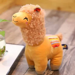 Peluche alpaga souriant et coloré