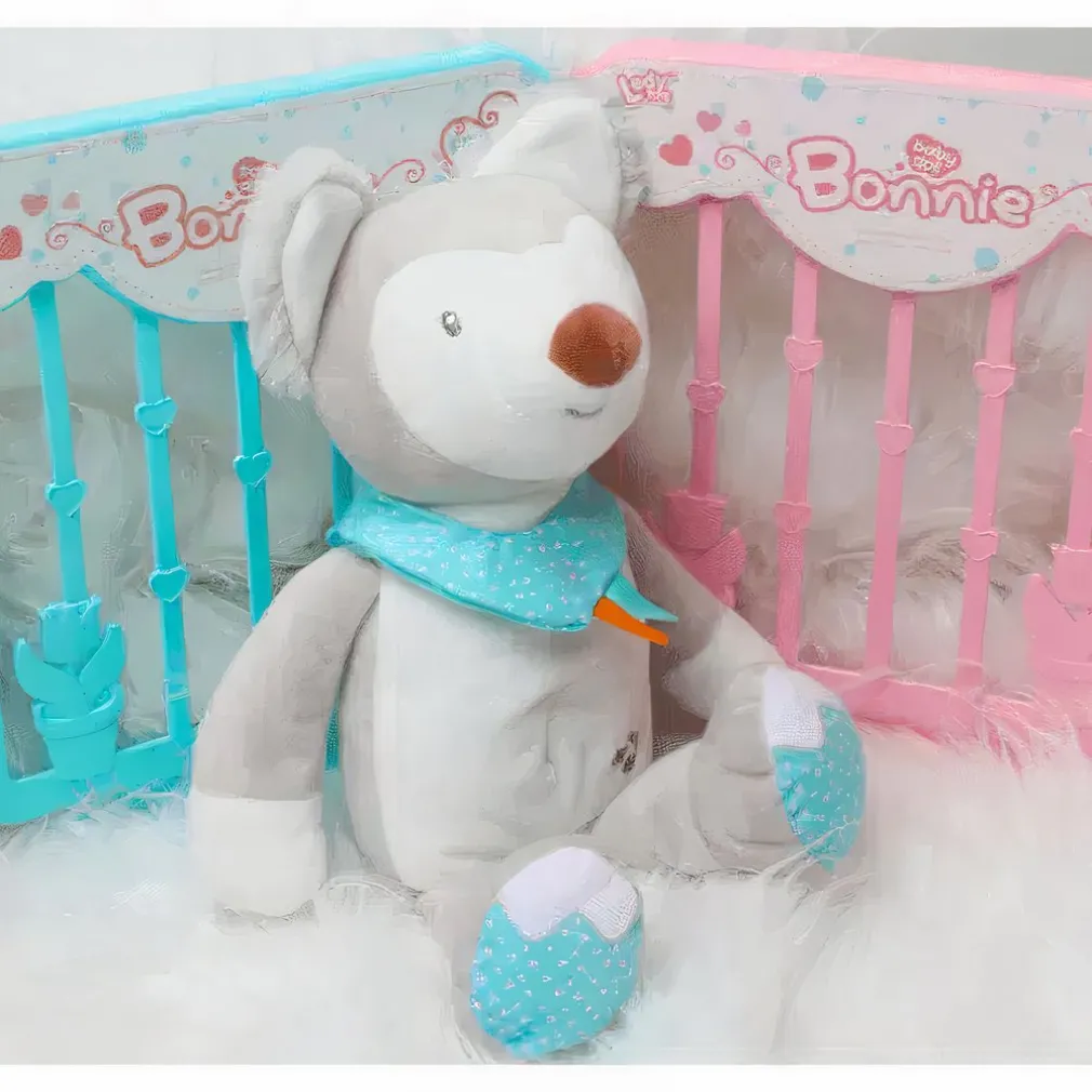 Peluche animal veilleuse musicale