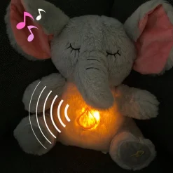 Peluche apaisante éléphant qui respire