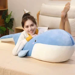 Peluche Baleine géante grise