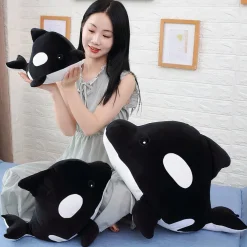 Peluche baleine licorne bleu ciel