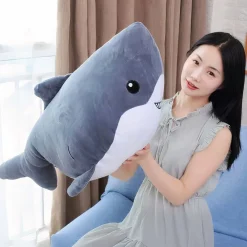 Peluche baleine licorne bleu ciel