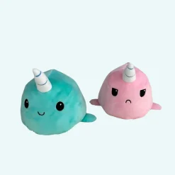 Peluche baleine licorne verte