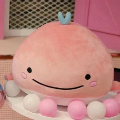 Peluche baleine rose super douce