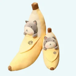 Peluche banane Shiba Inu